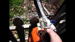 Stihl blower turned sprayer [upl. by Veneaux]