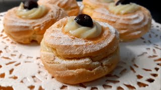 ZEPPOLE DI SAN GIUSEPPE AL FORNO gonfie e golose [upl. by Ycnan]