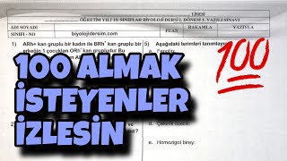 10Sınıf Biyoloji 2Dönem 1Yazılı [upl. by Lenette378]