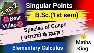 Species of Cuspsउभयाग्रो के प्रकारMathsBSc 1st semElementary Calculus [upl. by Anilam]