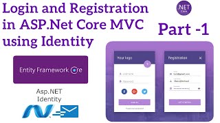 ASPNET Core MVC Login and Registration using Identity  Aspnet core tutorial [upl. by Aniehs573]