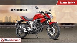 Suzuki Gixxer Expert Review  BikeDekhocom [upl. by Azzil]