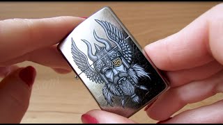 Зажигалка Zippo 29871 Viking Warrior Design [upl. by Severn]