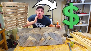 5 Pallet Wood Projects That ACTUALLY SELL [upl. by Willock]