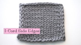 Knitting Help  iCord Side Edging [upl. by Aiotal]