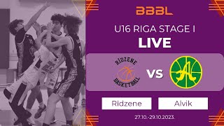 Rīdzene vs Alvik Basket  BBBL Boys U16 [upl. by Rheba29]