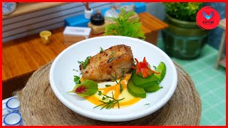 How to make mahi fish fried and carrots puree and salt cucumbers  Fried mahi fish bites recipe [upl. by Tenenbaum]