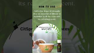 Citronella Oil for Diffuser CitSpray Aroma Sciences [upl. by Anihsit353]