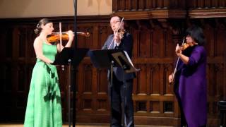 Kodaly Serenade for Two Violins and Viola Mvt I  ChamberFest Cleveland 2014 [upl. by Mairb356]