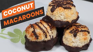 The Best Chocolate Coconut Macaroons – Easy 4 Ingredient Recipe [upl. by Avlem]