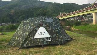 ソロキャンプ poler two man tent [upl. by Gabrielson]