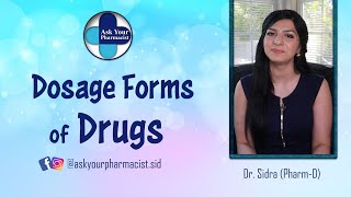 What are different Dosage forms of drugs  Pharmaceutical dosage forms  Drug formulations [upl. by Ibmab]