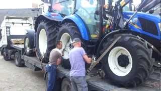 New Holland powerstar t 455 amp t 6050 plus nowy nabytek wiosna 2012 [upl. by Akiem310]