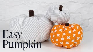 DIY Easy Fabric Pumpkin Tutorial [upl. by Theo854]