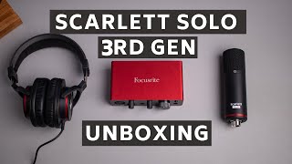 FOCUSRITE SCARLETT SOLO 3RD GEN BUNDLE  UNBOXING Y PRIMERAS IMPRESIONES [upl. by Brooke303]