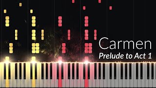 Overture  Carmen Piano Tutorial [upl. by Iggep]