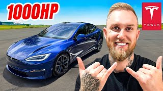 Drag Racing a Tesla Model S Plaid 1000HP Review Ludicrous mode [upl. by Harald]