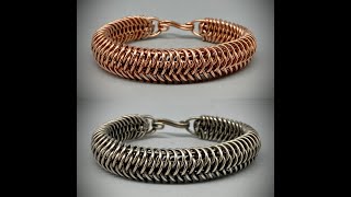 Triple Corkscrew Copper Wire Bracelet made with the Flatwearable Wire Weaver [upl. by Cecile371]