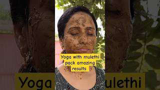 quotYoga and Mulethi Face Pack Unbelievable Results You Need to Tryquot🌺🌺🌺🌺skincare ytshorts faceyoga [upl. by Fairbanks325]