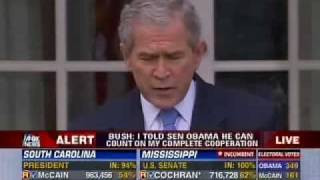 President Bush on Obamas quotImpressive Victoryquot [upl. by Brandice]