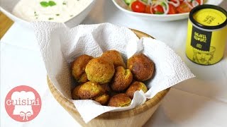 FALAFEL REZEPT selber machen  einfach amp schnell mit JoghurtMinzeDip  CUISINI [upl. by Neeloc]