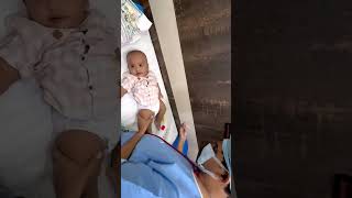 Warm ups before vaccination babyyumyum hospital cutebaby mbbs baby doctor funny [upl. by Yrak]