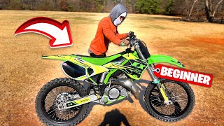 Hes A BEGINNER And Bought The WRONG DIRT BIKE  KX 125 [upl. by Antonia]