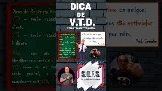 Verbo Transitivo Direto  Dica shorts [upl. by Ycul]