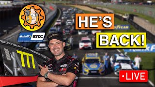 Michael Crees rejoins BTCC The Sausage Kerb  LIVE [upl. by Assilam]