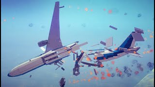 realisric plane crash compilation 2  besiege [upl. by Candida]