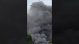 Gujarat Fire breaks out at Deepak Nitrite GIDC plant in Vadodara Watch  Mint [upl. by Efthim]