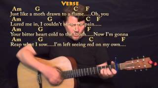 Stitches SHAWN MENDES Guitar Cover Lesson with ChordsLyrics  Capo 1st Fret [upl. by Norse]