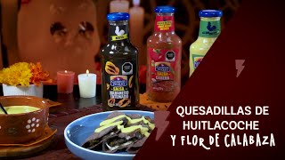 Quesadillas de huitlacoche y flor de calabaza [upl. by Yecaw83]