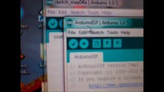 How to burn bootloader atmega8 using arduino and kit bootloader [upl. by Fleta520]