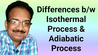 Differences between Isothermal and Adiabatic Process  Heat and Thermodynamics [upl. by Eilra]