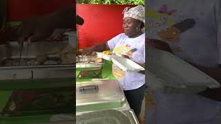 🇩🇲 Turkey Gravy Street Food in Dominica Caribbean shorts [upl. by Rutger658]