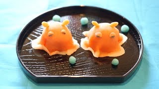 1000mからコンニチハ。メンダコの和菓子作り。diy Japanese confectionery [upl. by Ennaeus]