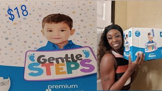 HONEST DIAPER REVIEW 💰🔥 HOW I SAVED BY SWITCHING TO GENTLE STEPS 18 FOR A 66 COUNT BOX🤑 [upl. by Anoyk161]