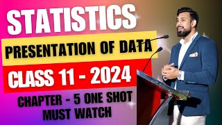 Presentation of Data  Chapter 5  Statistics  Class 11  ONE SHOT [upl. by Nelie890]