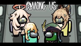 Insane Imposter Skills Genshin Voice Actors play AMONG US  Venti VA POV  June 2023 [upl. by Aicxela378]