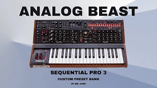 Sequential Pro 3  Analog Beast SOUNDSET [upl. by Dor]