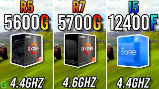 Ryzen 5 5600G vs Ryzen 7 5700G vs i5 12400F [upl. by Otsedom917]