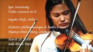 Stravinsky Violin Concerto in D  Shoji  Chung  Orchestre philharmonique de Radio France [upl. by Ole]