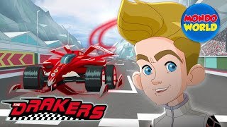 DRAKERS cartoon car racing  EP 1 WE ARE THE DRAKERS  Formula 1 Ferrari  cartoon for kids [upl. by Arretak]