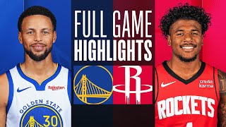 Game Recap Warriors 106 Rockets 95 [upl. by Ardnassela]