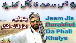 Jeem Jis Darakhat Da Phall khaiye  Punjabi Arfana kalam  Hafiz Bilal  Sufi Kalam hafizbilal88 [upl. by Gudrun]