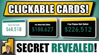 CLICKABLE CARDS Unveiling the Power BI Card Visual Secret [upl. by Morris]