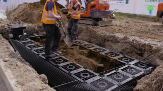 Installing a SUDS Stormwater Urban Drainage System Tree Pit [upl. by Ofloda]