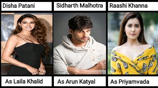 Yodha Movie Full Cast Real Name amp Characters Siddharth Malhotra Raashi Khanna [upl. by Leacock]