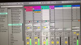 My Ableton Live 10 session view mix of the process of creating my track Thinking in March 2018 [upl. by Torto]